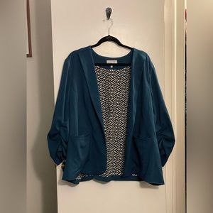 B Skies Are Blue Teal Blazer #027